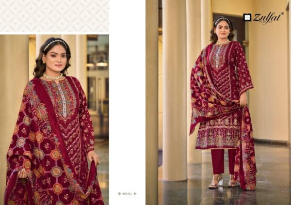 Zulfat Sangini Vol 7 Jam Cotton Fancy Dress Material Wholesale Catalog Collection Exporter - Image 2