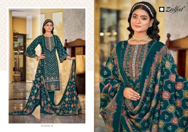 Zulfat Sangini Vol 7 Jam Cotton Fancy Dress Material Wholesale Catalog Collection Exporter - Image 4