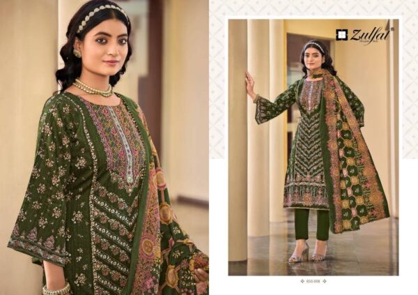 Zulfat Sangini Vol 7 Jam Cotton Fancy Dress Material Wholesale Catalog Collection Exporter - Image 5