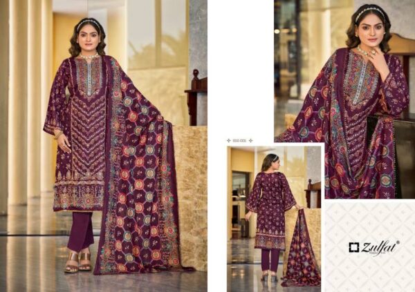 Zulfat Sangini Vol 7 Jam Cotton Fancy Dress Material Wholesale Catalog Collection Exporter - Image 6