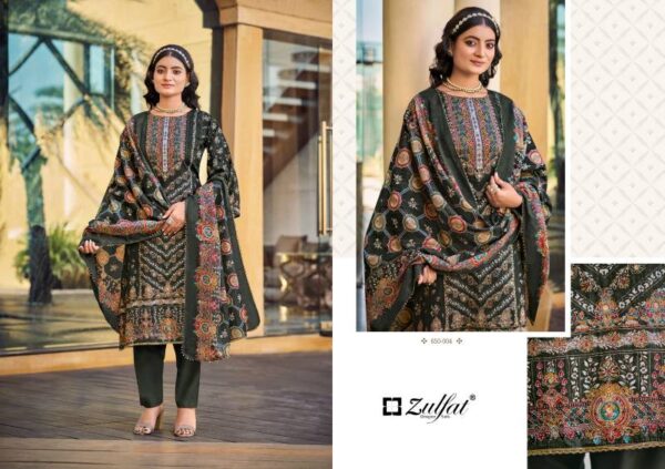 Zulfat Sangini Vol 7 Jam Cotton Fancy Dress Material Wholesale Catalog Collection Exporter - Image 7