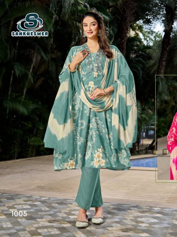 Sankheswer Affairs Vol 1 Rayon Printed Kurti Bottom With Dupatta Wholesale Catalog Collection Supplier - Image 2