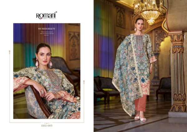 Romani Aarzu Vol 18 Readymade Soft Cotton Digital Printed Suit Wholesale Catalog Collection Exporter - Image 4