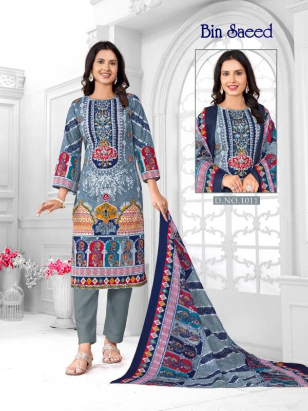 Ganesha Bin Saeed Vol 1 Cotton Digital Printed Dress Material Wholesale Catalog Collection Supplier - Image 7