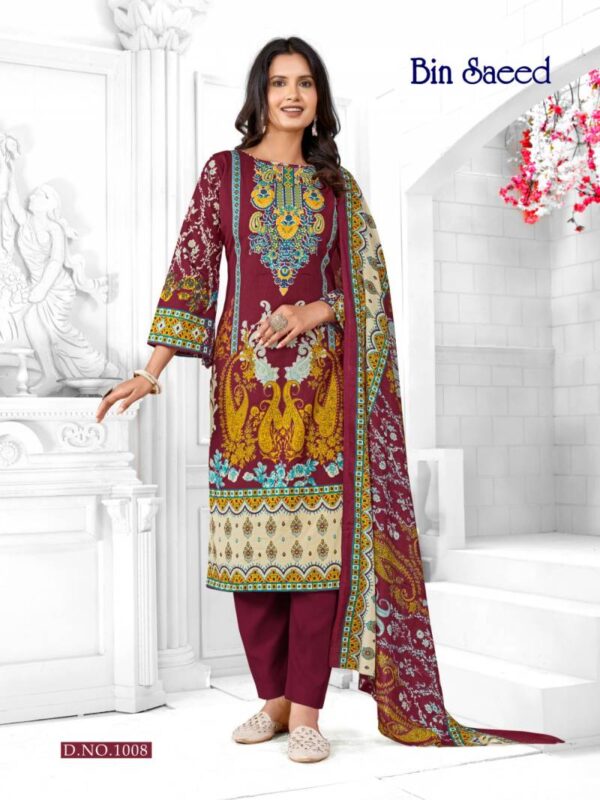 Ganesha Bin Saeed Vol 1 Cotton Digital Printed Dress Material Wholesale Catalog Collection Supplier - Image 8