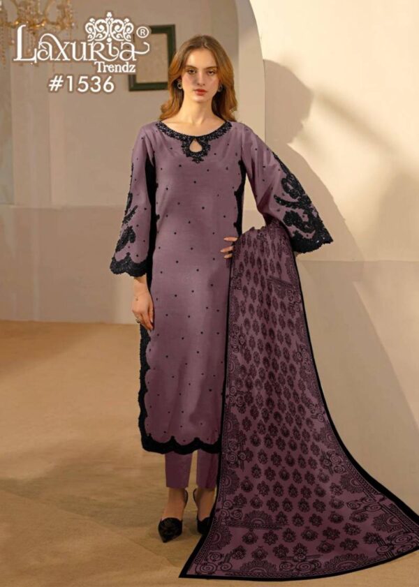 Laxuria Trendz 1536 Georgette Tunic Ready Made Suit Wholesale Catalog - Image 3