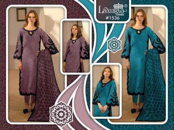 Laxuria Trendz 1536 Georgette Tunic Ready Made Suit Wholesale Catalog - Image 4