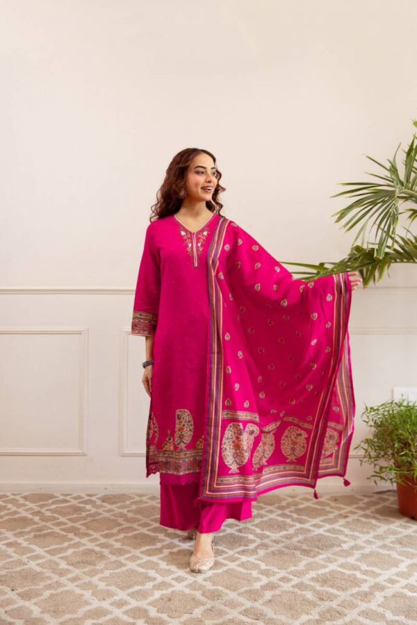 Naisha K 156 Modal Silk Digital Printed Kurti Bottom With Dupatta Wholesale Catalog Collection Supplier - Image 2