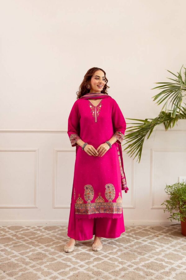 Naisha K 156 Modal Silk Digital Printed Kurti Bottom With Dupatta Wholesale Catalog Collection Supplier - Image 4