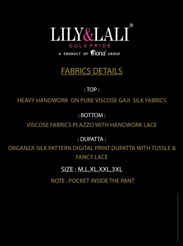 Lily And Lali Mehzabeen Viscose Gaji Silk Kurti Bottom With Dupatta Wholesale Catalog Collection Supplier - Image 6
