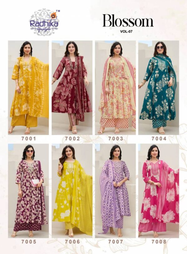 Radhika Blossom Vol 7 Cotton Printed Kurti Bottom With Dupatta Wholesale Catalog Collection Exporter - Image 10