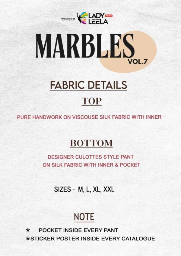 Lady Leela Marbles 7 Viscose Silk Co Ord Set Wholesale Catalog Collection Supplier - Image 6
