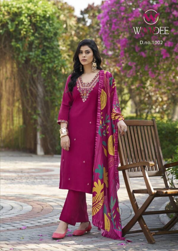 Woodee Miralee Viscose Roman Readymade Suit Wholesale Catalog Collection Supplier - Image 6