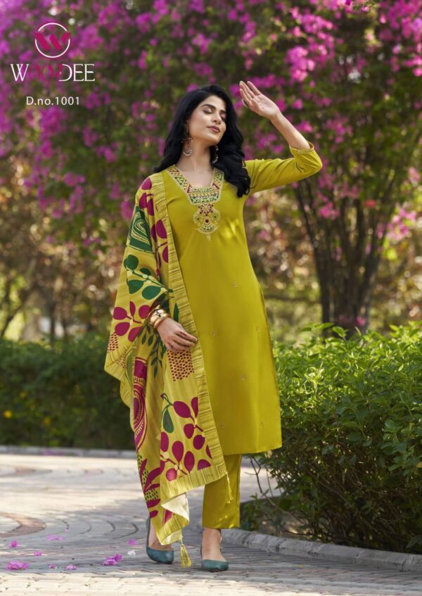Woodee Miralee Viscose Roman Readymade Suit Wholesale Catalog Collection Supplier - Image 8