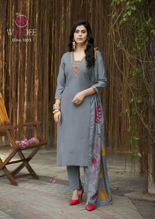 Woodee Miralee Viscose Roman Readymade Suit Wholesale Catalog Collection Supplier - Image 2