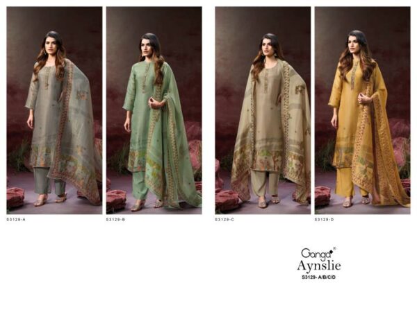 Ganga Aynslie Bemberg Gadwal Silk Printed Salwar Kameez Wholesale Catalog Collection Supplier - Image 7