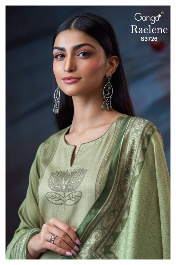 Ganga Raelene Cotton Satin Printed Salwar Kameez Wholesale Catalog Collection