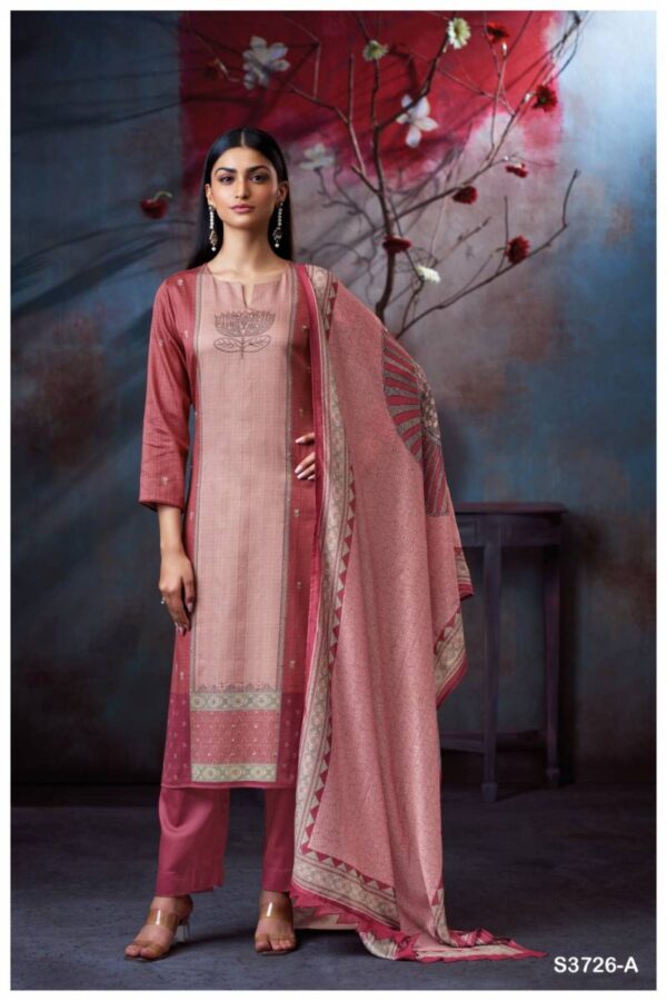 Ganga Raelene Cotton Satin Printed Salwar Kameez Wholesale Catalog Collection - Image 2