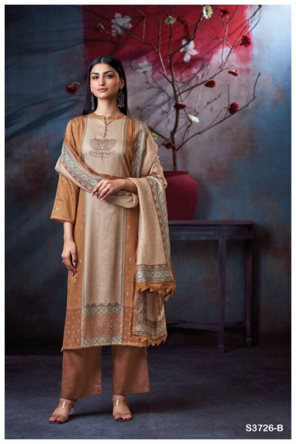 Ganga Raelene Cotton Satin Printed Salwar Kameez Wholesale Catalog Collection - Image 3