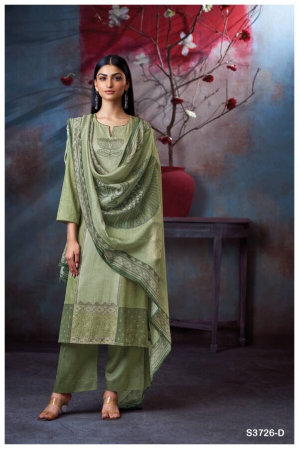 Ganga Raelene Cotton Satin Printed Salwar Kameez Wholesale Catalog Collection - Image 6
