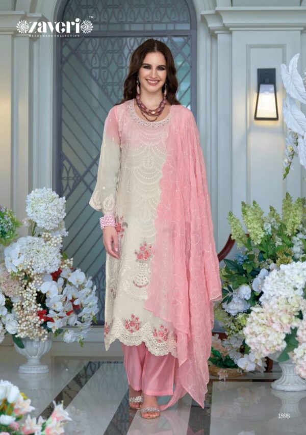 Zaveri Femina Vol 4 Color Edition Organza Ready Made Suit Wholesale Catalog Collection Supplier - Image 2