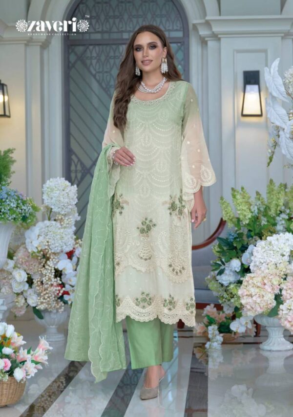 Zaveri Femina Vol 4 Color Edition Organza Ready Made Suit Wholesale Catalog Collection Supplier - Image 3