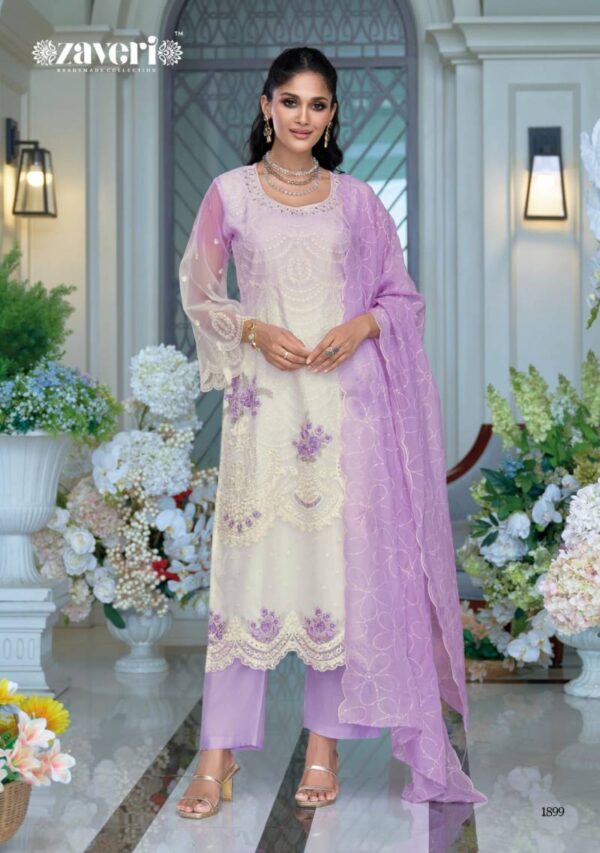Zaveri Femina Vol 4 Color Edition Organza Ready Made Suit Wholesale Catalog Collection Supplier - Image 4