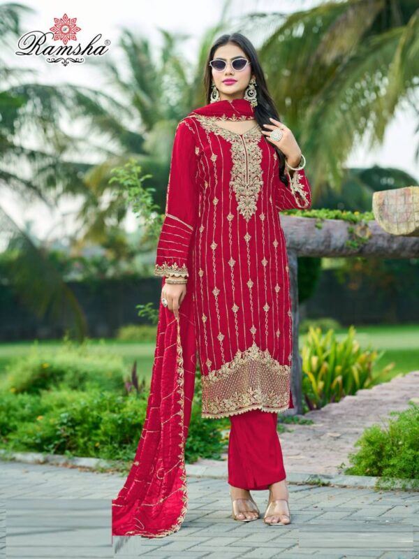 Ramsha R 1323 E To H Ready Made Salwar Suits Wholesale Catalog Collection Supplier