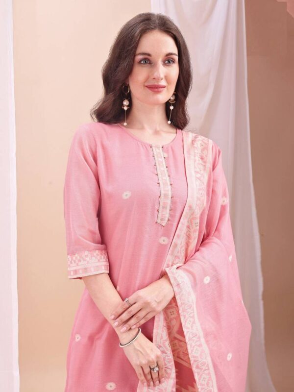 Mc 2752 Mull Chanderi Jacquard Readymade Wholesale Catalog Collection Supplier - Image 6
