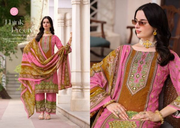Belliza Shaheen Vol 5 Readymade Viscose Rayon Digital Print Suit Wholesale Catalog Collection Supplier - Image 4