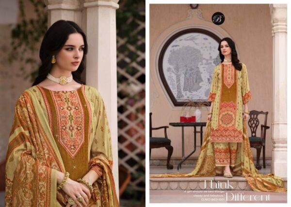 Belliza Shaheen Vol 5 Readymade Viscose Rayon Digital Print Suit Wholesale Catalog Collection Supplier - Image 2