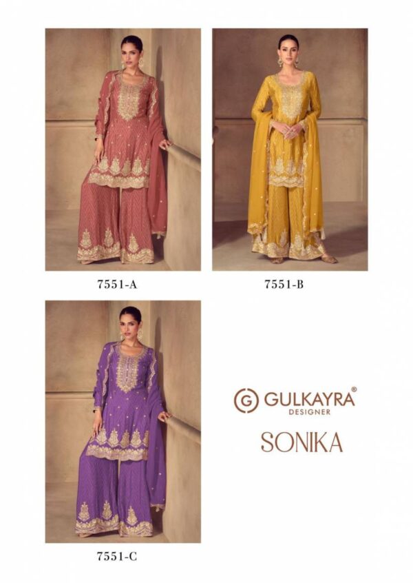 Gulkayra Sonika Chinon Digital Printed Salwar Kameez Wholesale Catalog Collection Supplier - Image 5