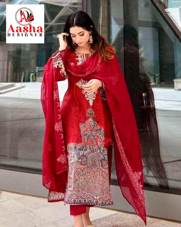 Aasha Designer Maria B lawn Cotton Embroidered Pakistani Suits Catalog Wholesale Collection Exporter