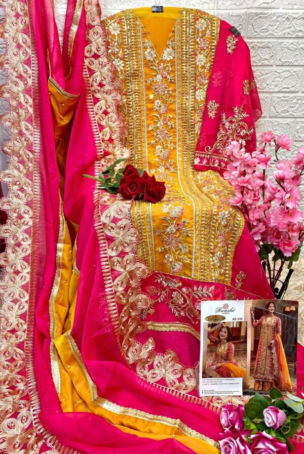Ramsha R 548 A  Ready Made Pakistani Salwar Suits Wholesale Collection Supplier