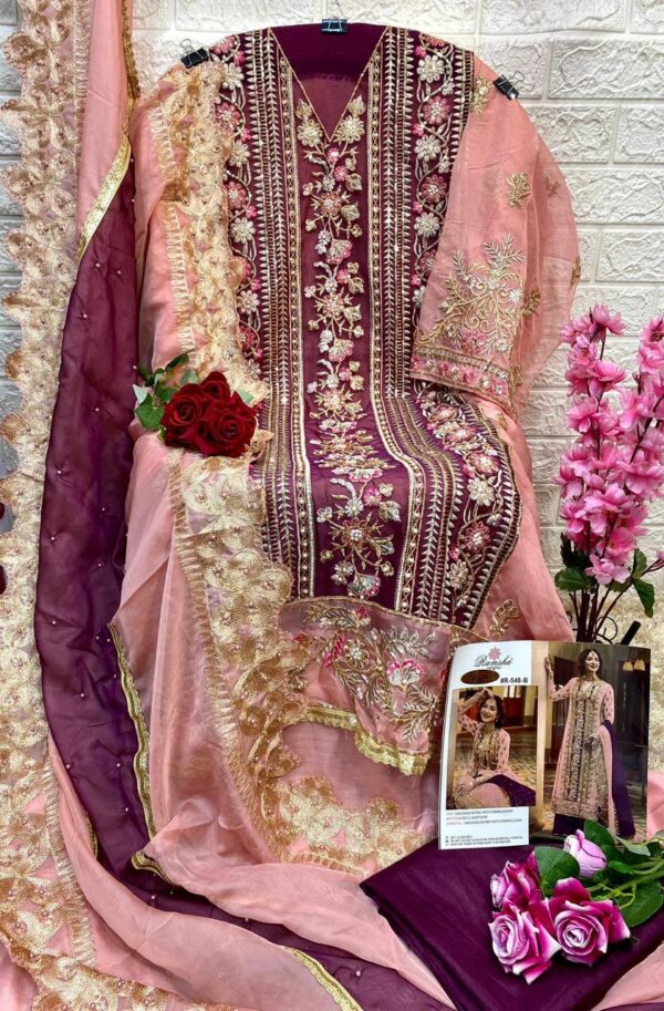 Ramsha R 548 B  Ready Made Pakistani Salwar Suits Wholesale Collection Supplier