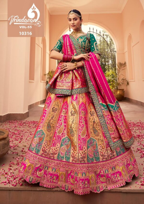 Royal Vrindavan Vol 55 Designer Lehenga Choli Catalog Wholesale Collection Exporter - Image 5