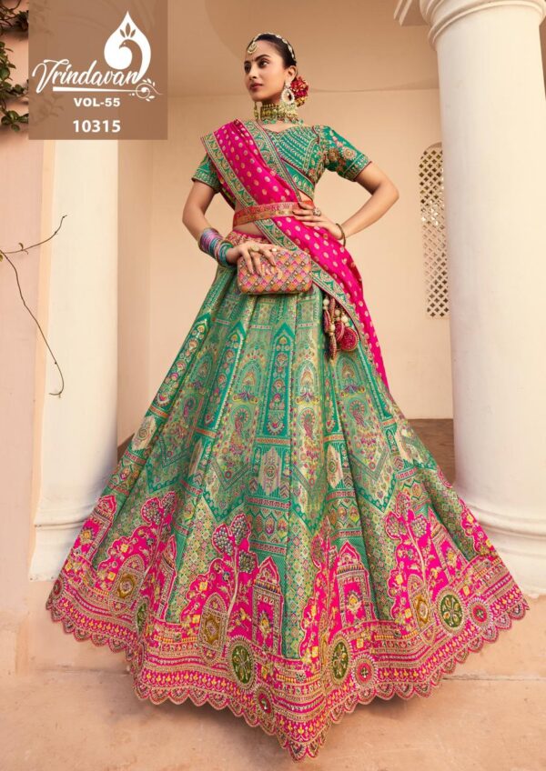 Royal Vrindavan Vol 55 Designer Lehenga Choli Catalog Wholesale Collection Exporter - Image 6
