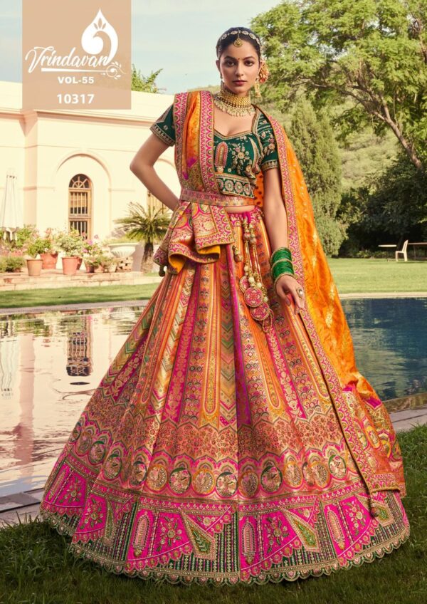 Royal Vrindavan Vol 55 Designer Lehenga Choli Catalog Wholesale Collection Exporter - Image 4