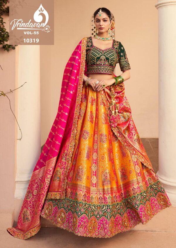 Royal Vrindavan Vol 55 Designer Lehenga Choli Catalog Wholesale Collection Exporter - Image 2