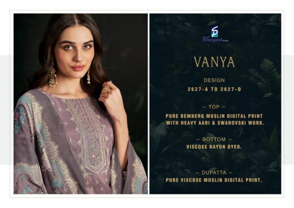 Sargam Vanya Viscose Muslin Digital Printed Salwar Kameez Collection - Image 6