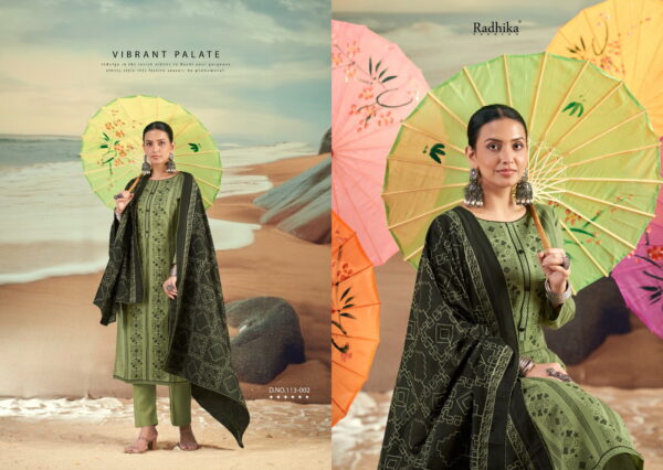 Radhika Azara Blossom Vol 16 Cotton Designer Printed Dress Material Wholesale Catalog Collection Supplier - Image 3
